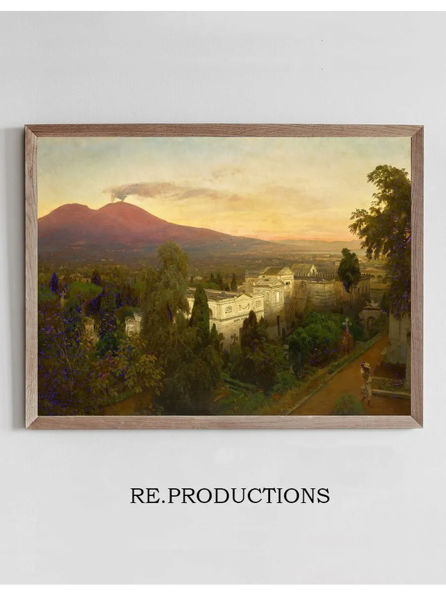 Campo Santo in Poggioreale, the Vesuvius Beyond
