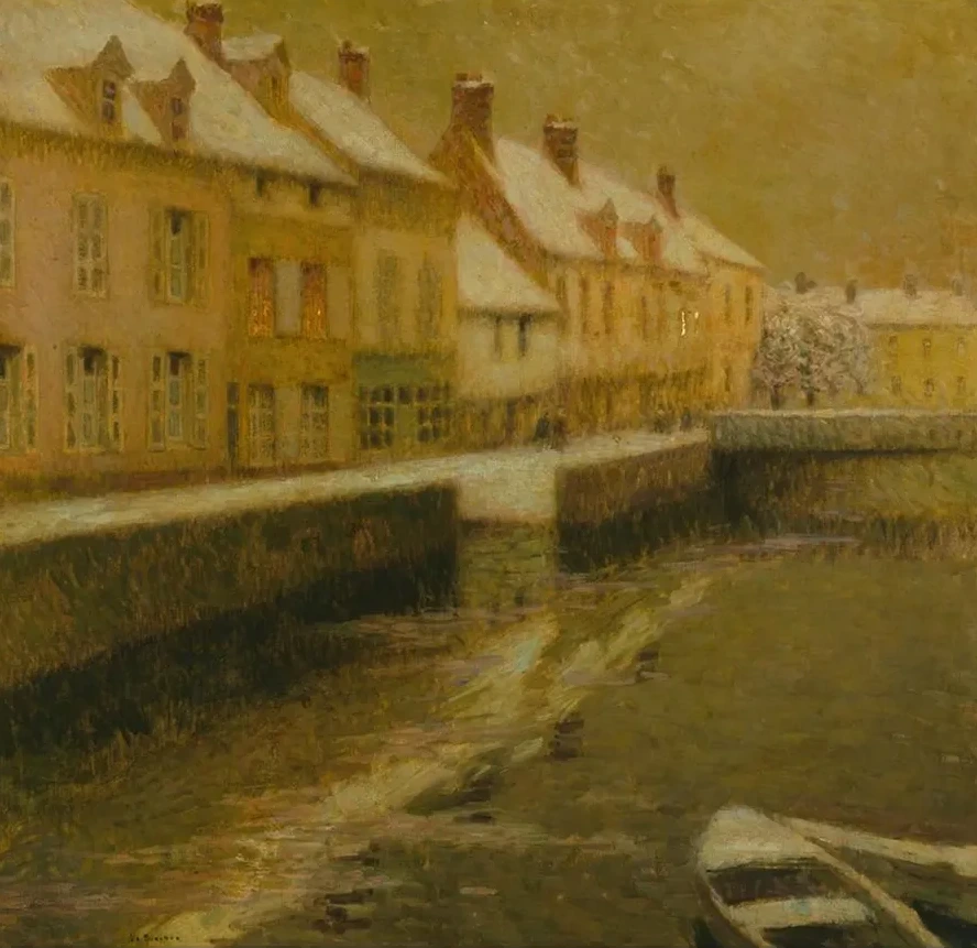 Canal in Bruges, Winter