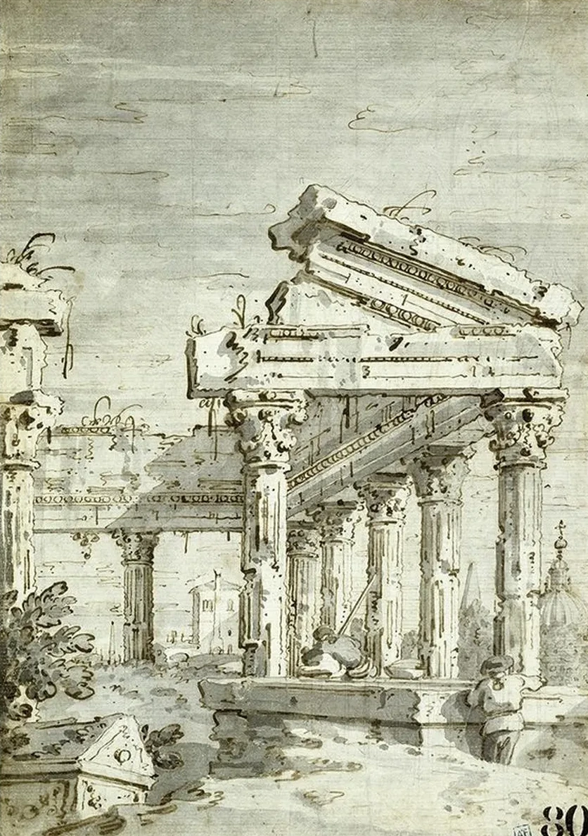 Capriccio A Ruined Classical Temple