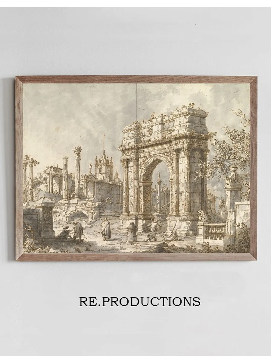Capriccio with a Roman Triumphal Arch