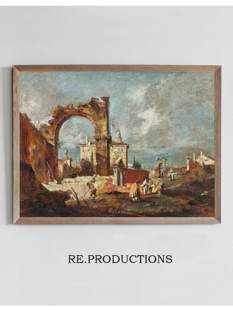 Capriccio with a Ruinous Arch and a Villa in the Background