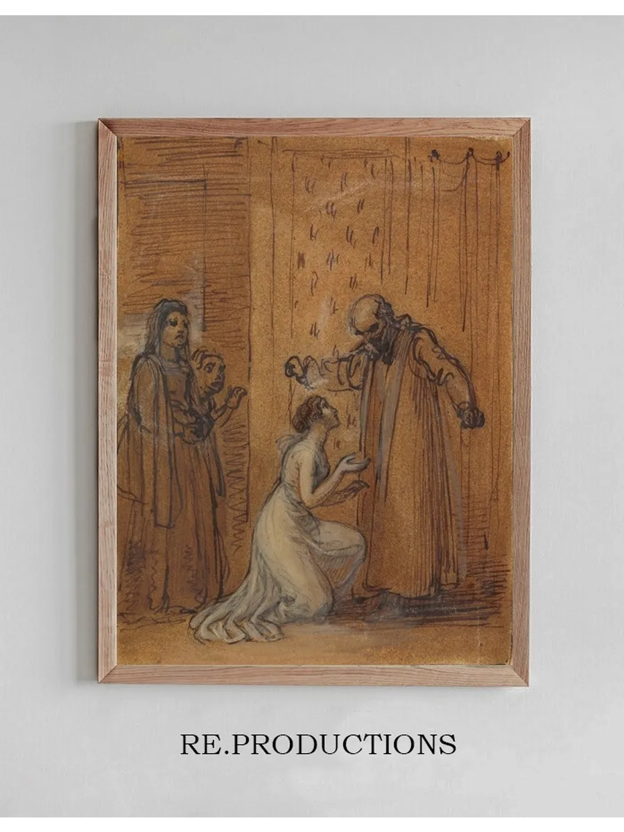 Capulet Railing at His Daughter, Juliet
