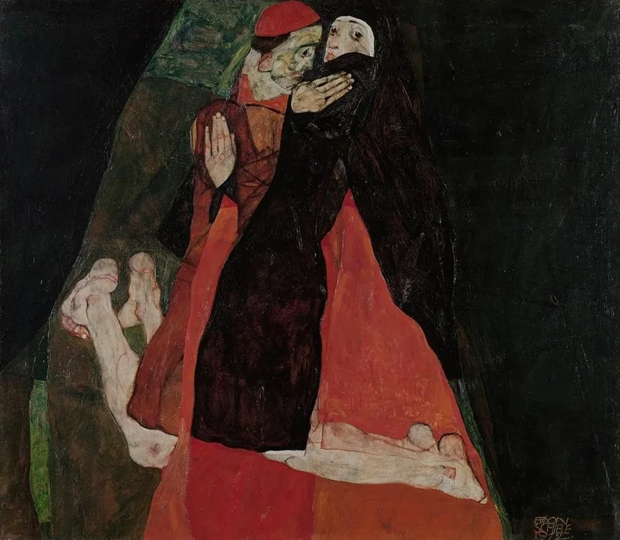 Cardinal and Nun (Caress)
