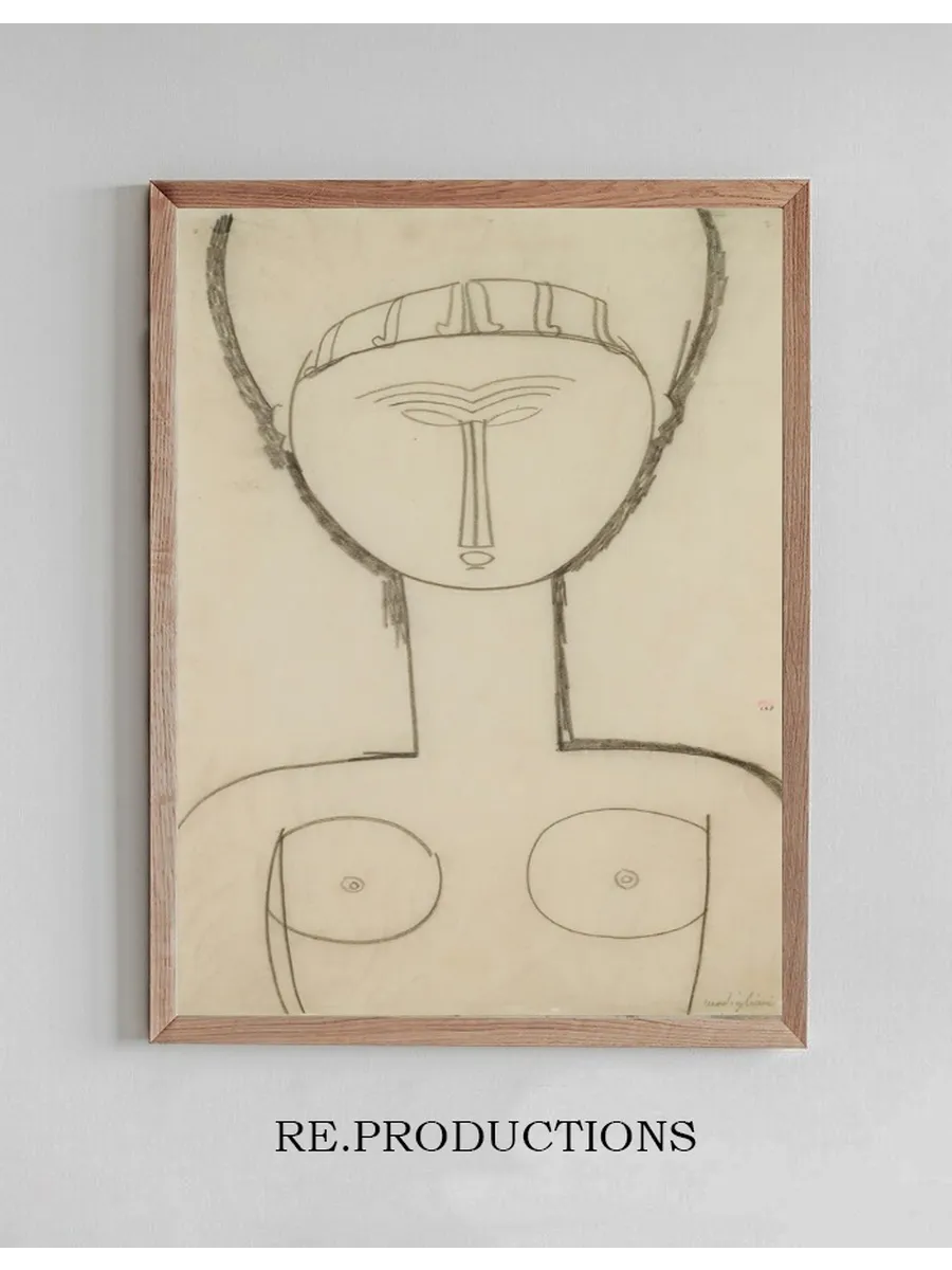 Cariatide, Vue de Face, Demi - Figure
