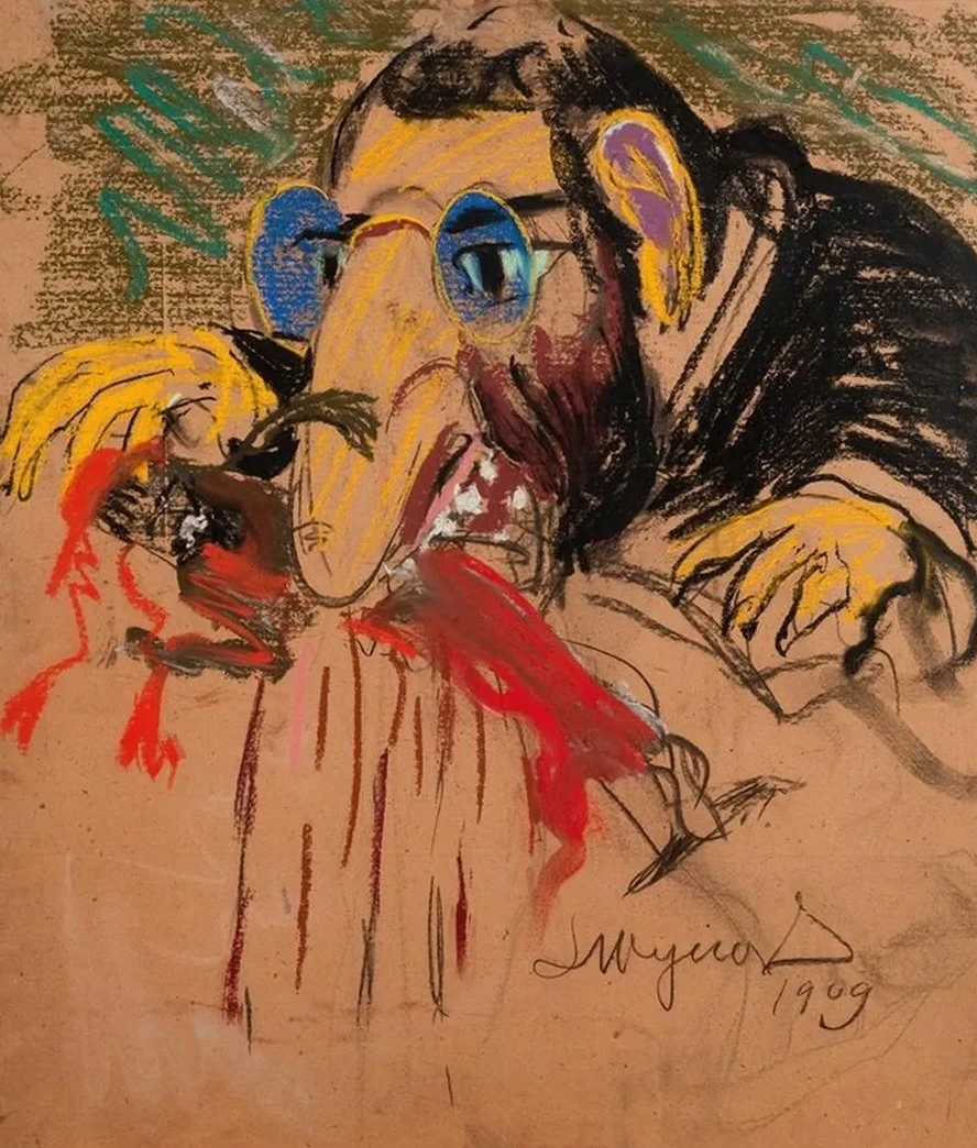 Caricature of Feliks Jasie Ski