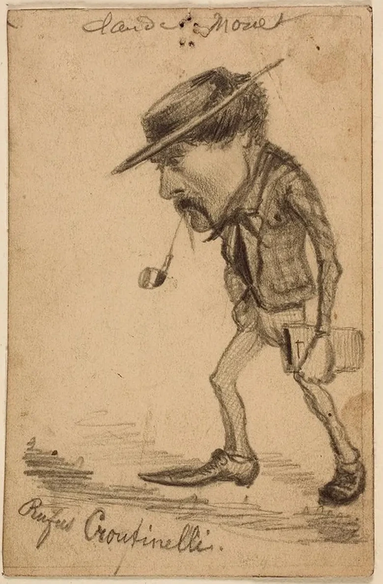Caricature of Henri Cassinelli (rufus Croutinelli)