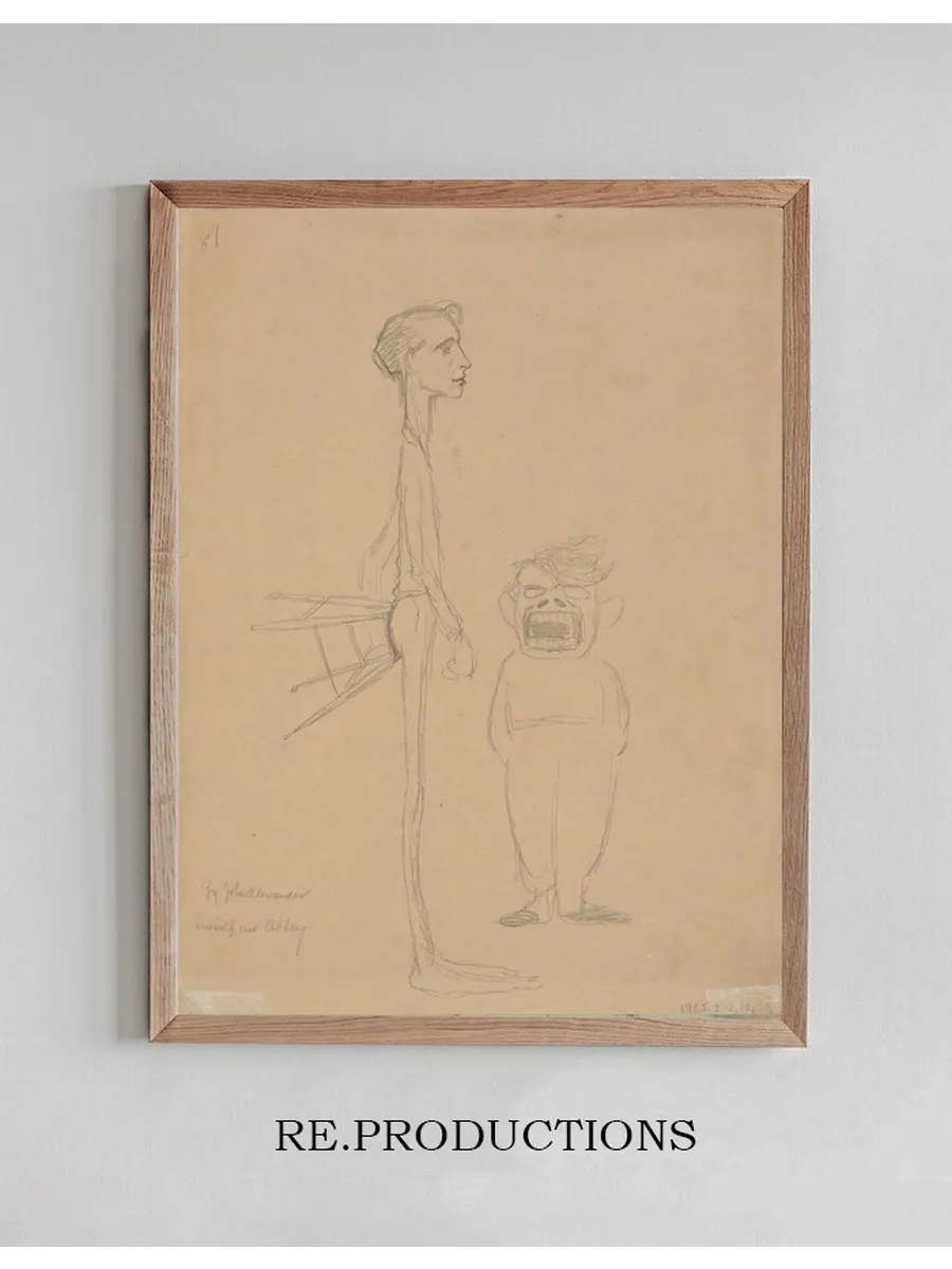 Caricature of Himself and of E. A. Abbey