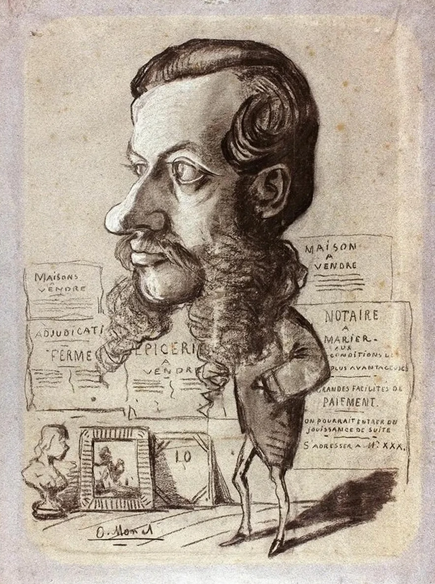 Caricature of L on Manchon