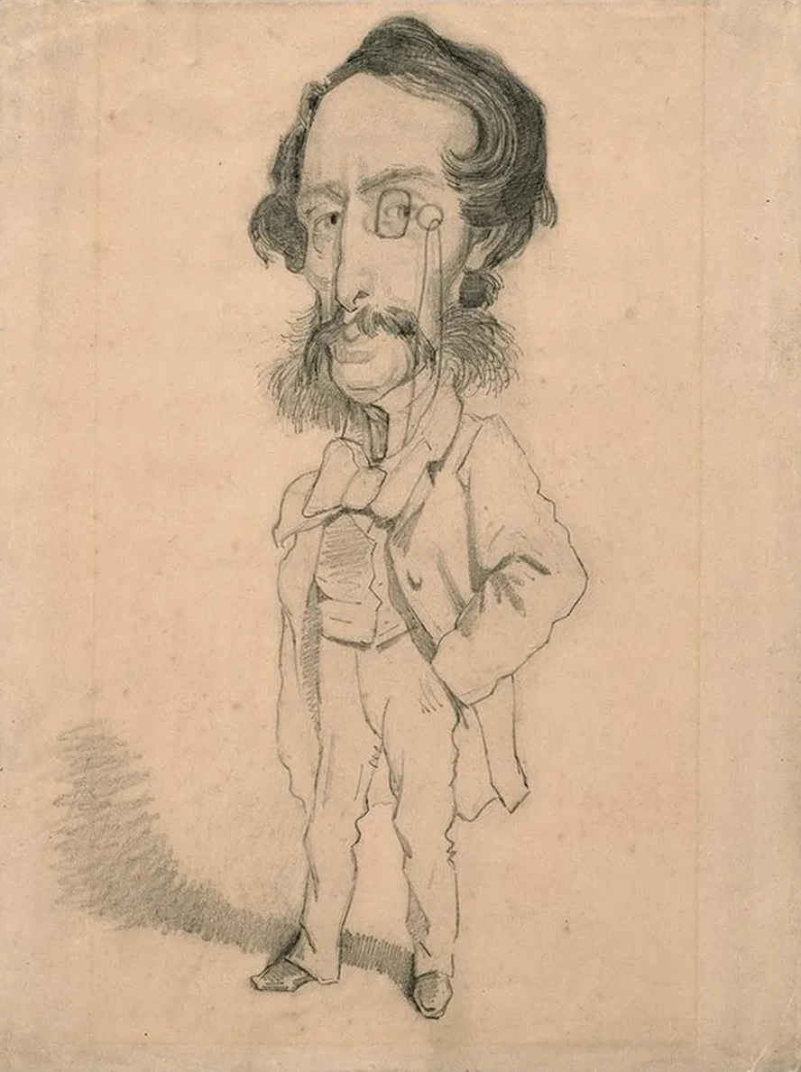 Caricature of Mario Uchard