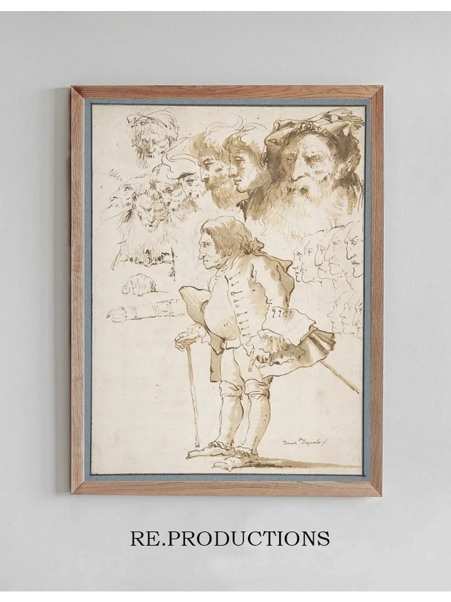 Caricature of a Gentleman and Other Studies