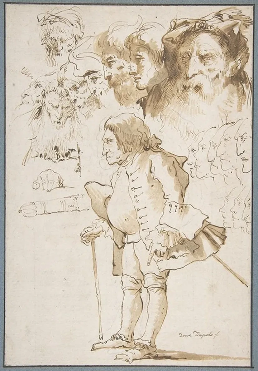 Caricature of a Gentleman and Other Studies