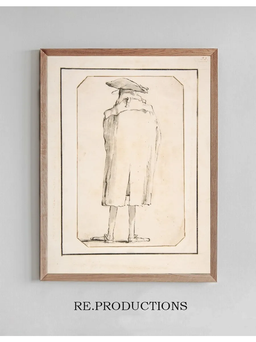 Caricature of a Man Seen from Behind