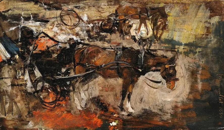 Carriage Horse, Avenue Trudaine, Paris, 14July 1880