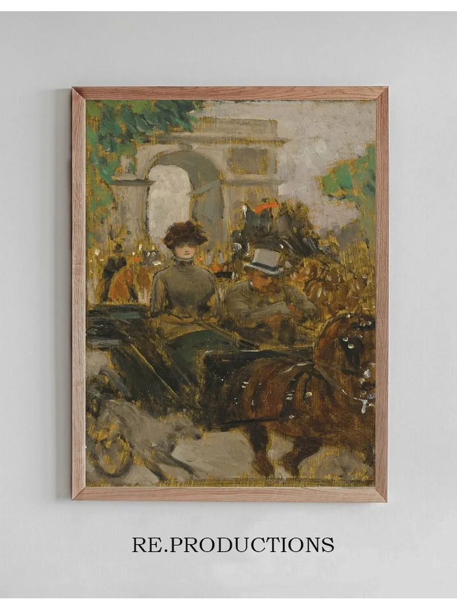 Carriage on the Avenue du Bois, Paris