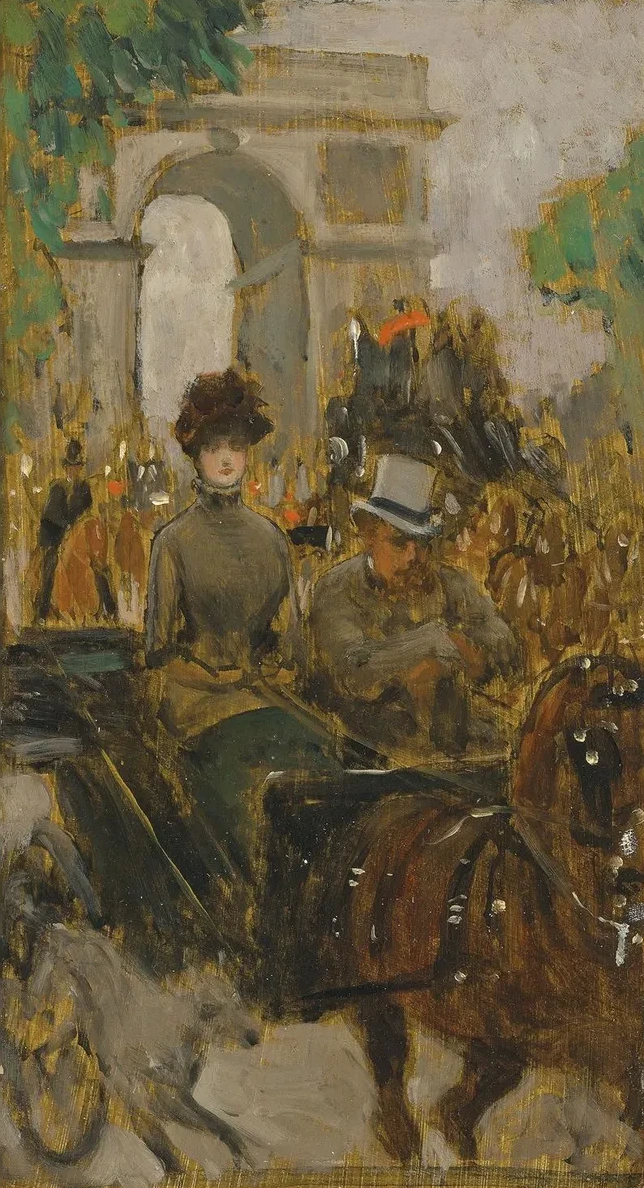 Carriage on the Avenue du Bois, Paris