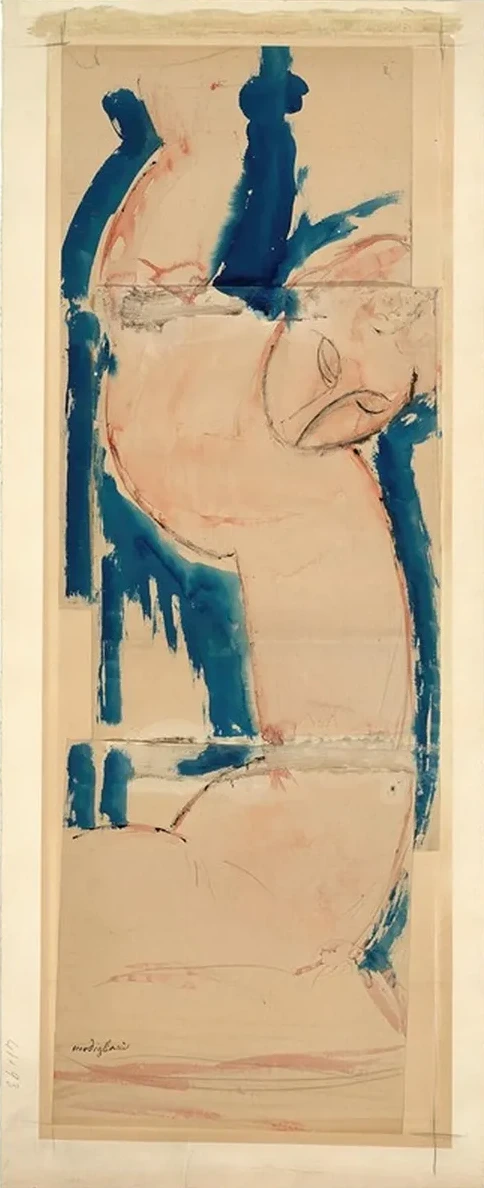 Caryatid Rose and Blue