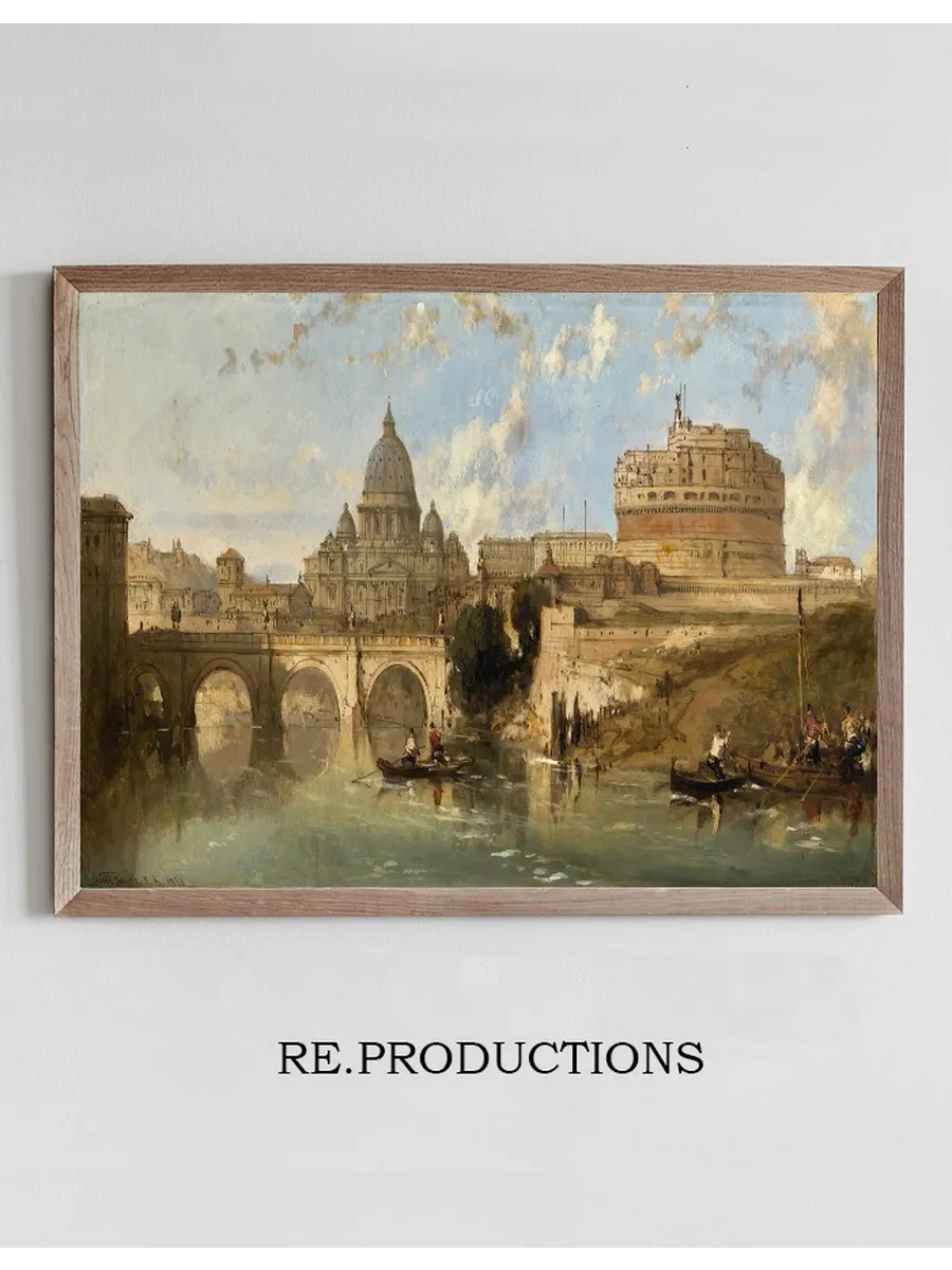 Castle And Bridge Of St. Angelo, Rome