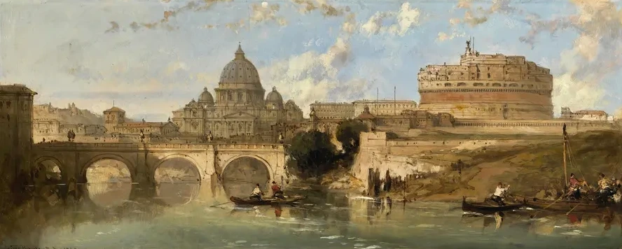 Castle And Bridge Of St. Angelo, Rome