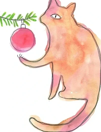 Cat & Bauble