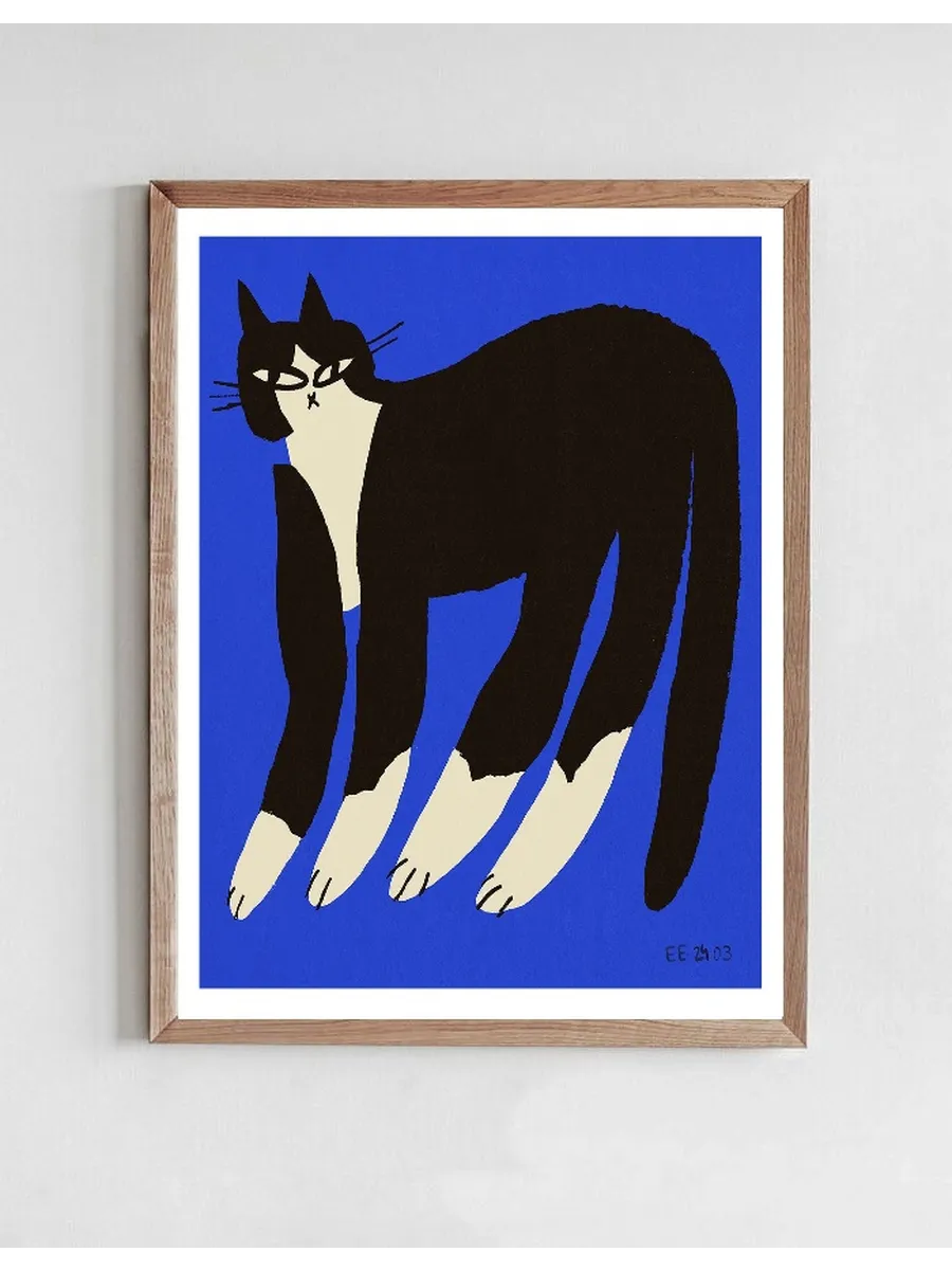 Cat in Blue