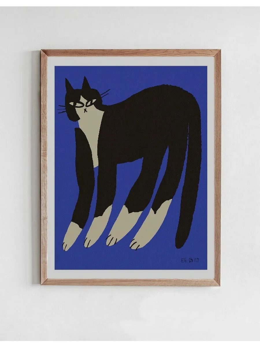 Cat in Blue