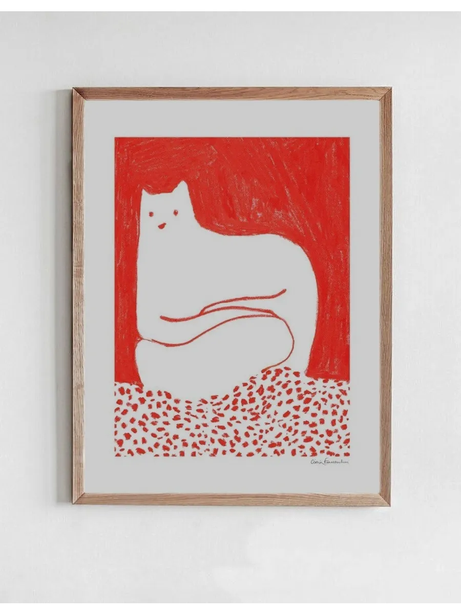 Cat in Red