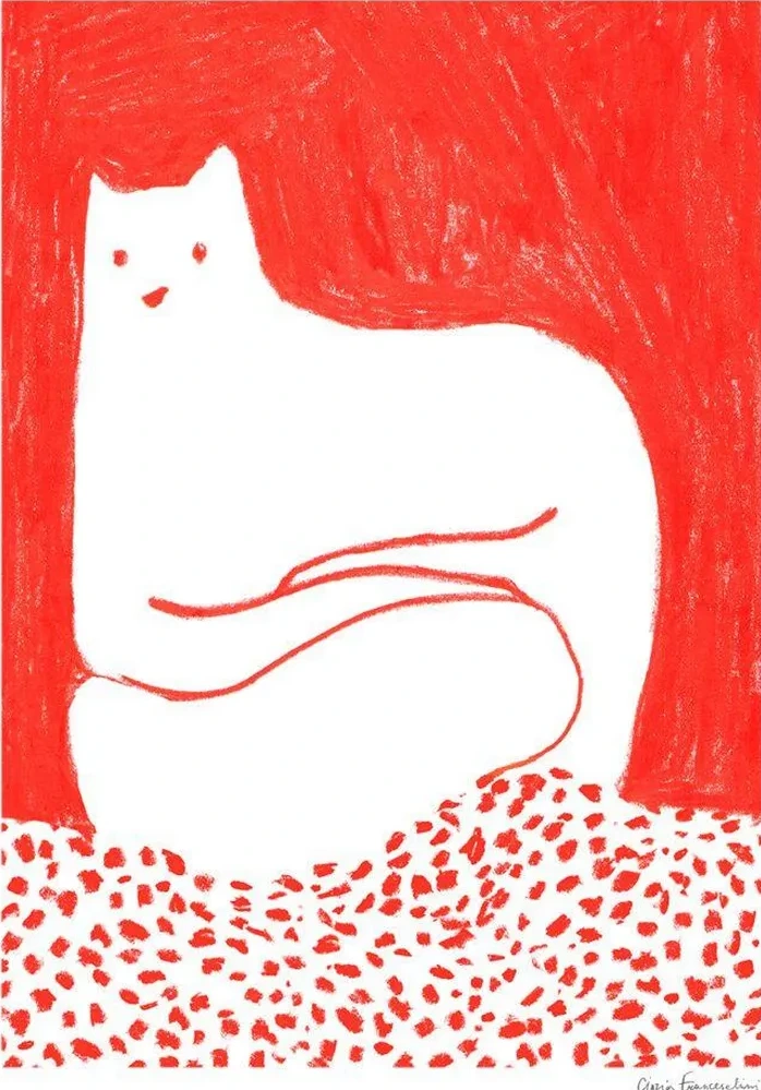 Cat in Red