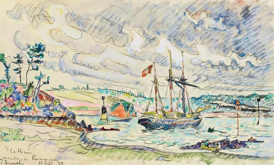 Cathrin L ancre, Mouillage De Kermarquer (Embouchure Du Trieux)