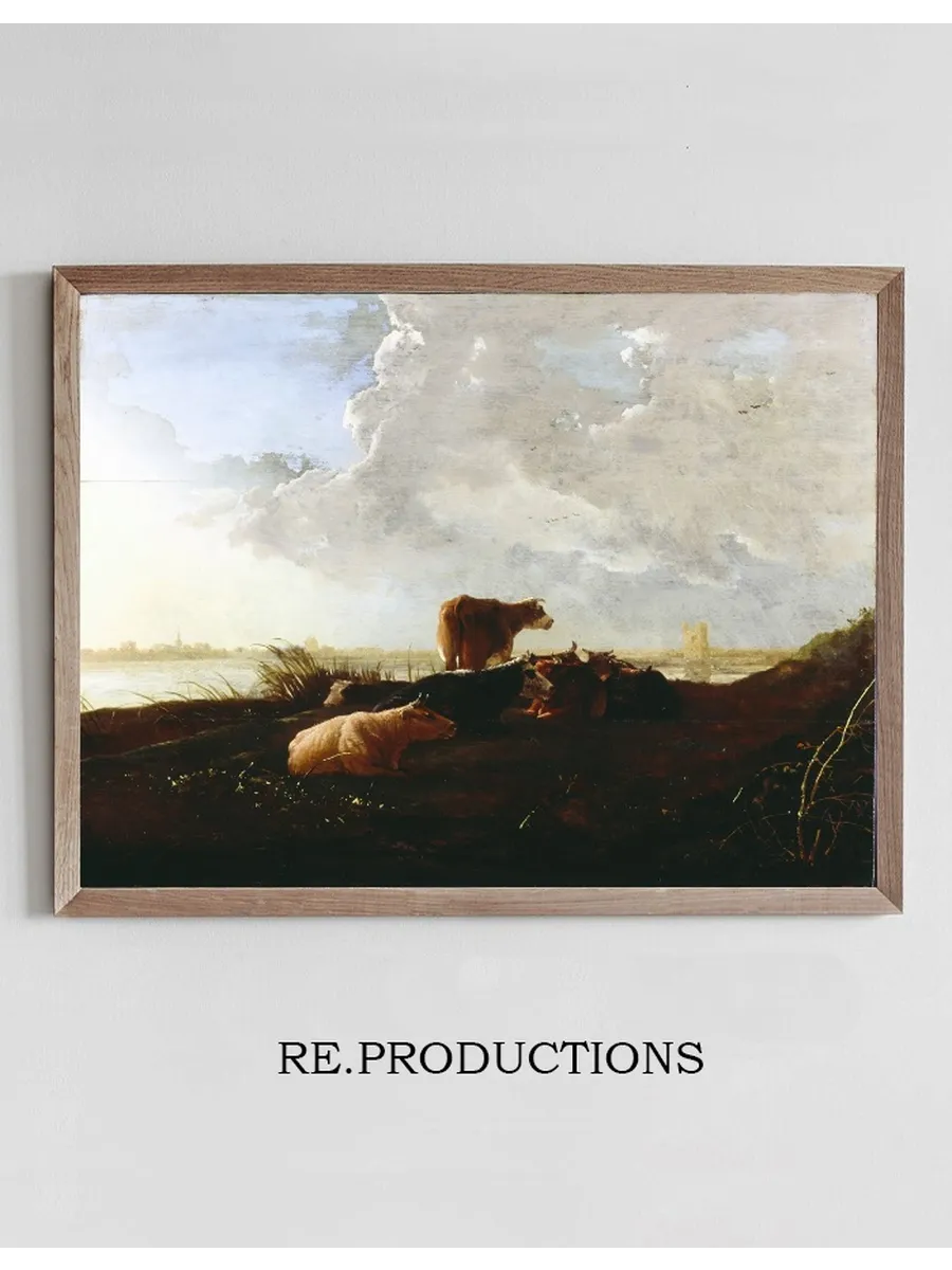 Cattle Near a River