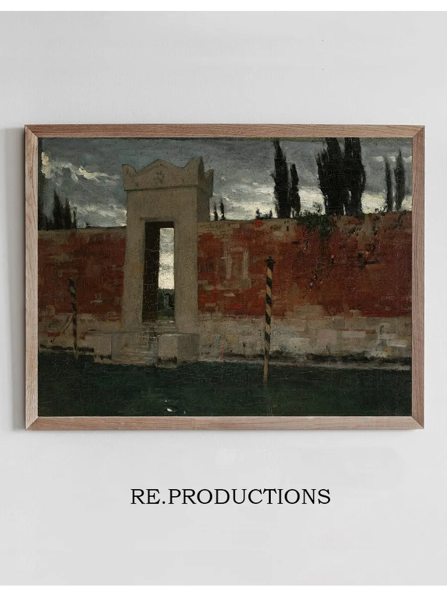Cemetery in Venice, Sketch