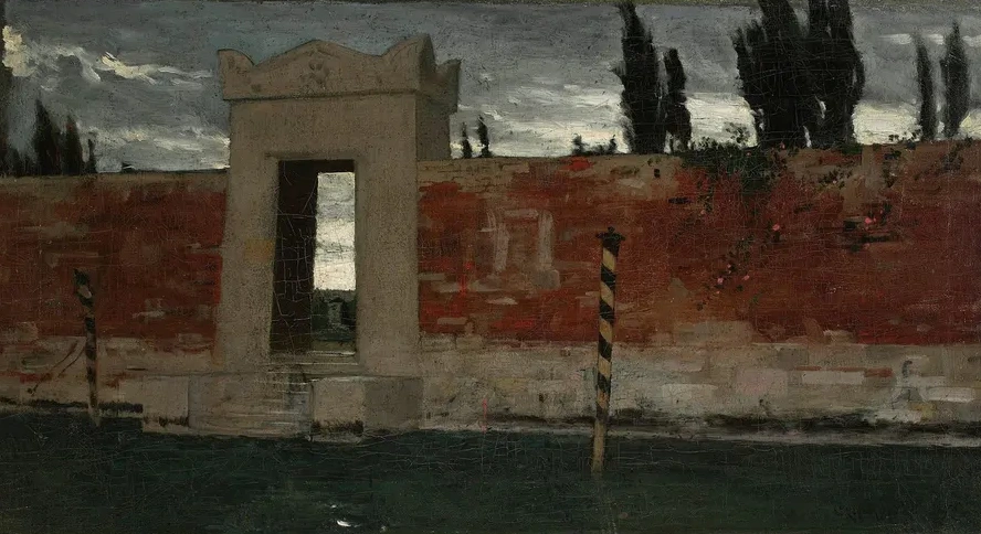 Cemetery in Venice, Sketch