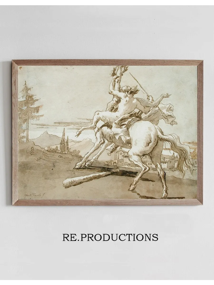 Centaur Arrested in Flight, a Female Faun on His Back