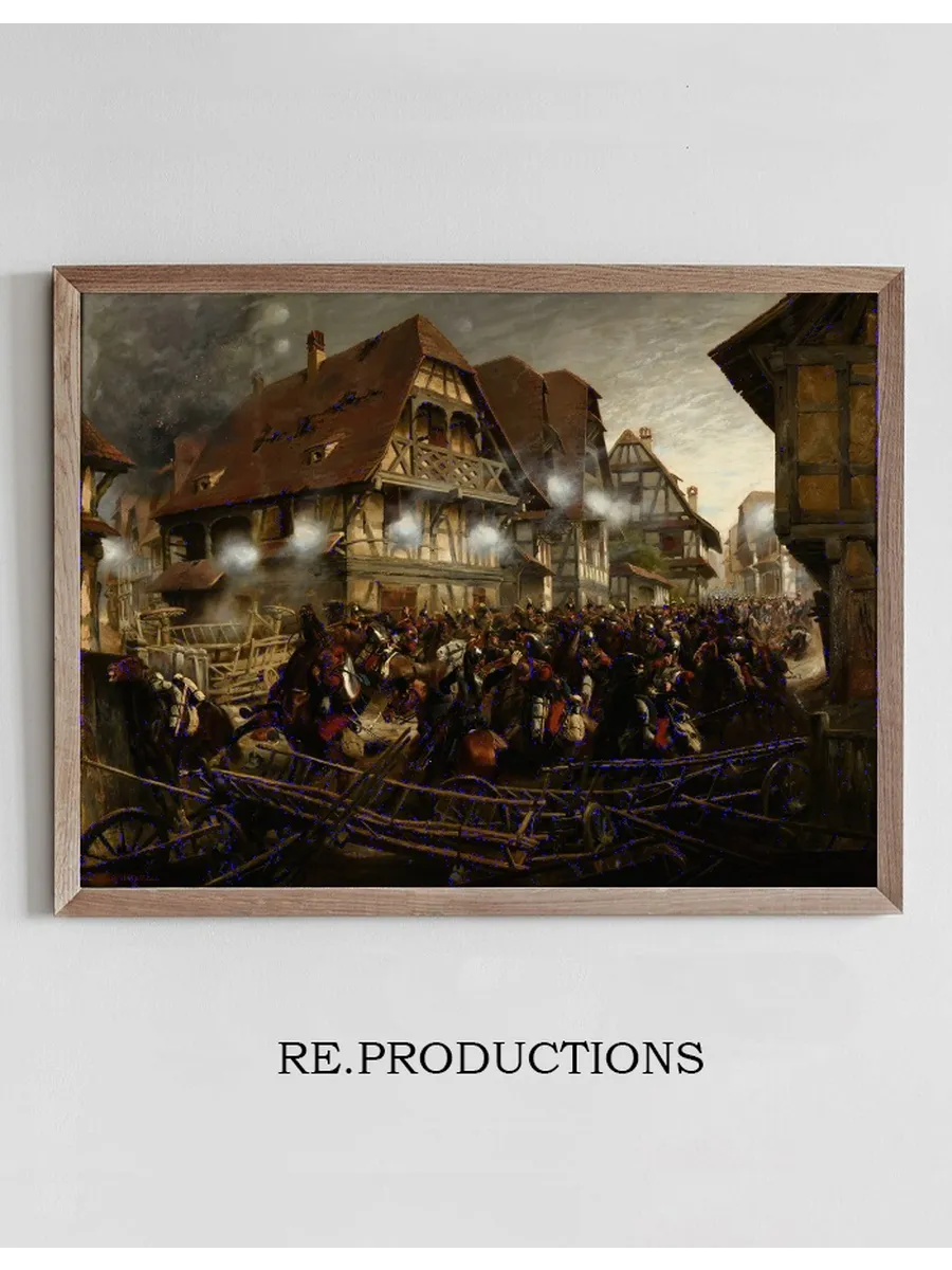 Charge du 9e R Giment de Cuirassiers Dans le Village de Morsbronn