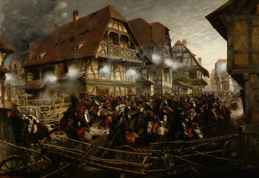 Charge du 9e R Giment de Cuirassiers Dans le Village de Morsbronn