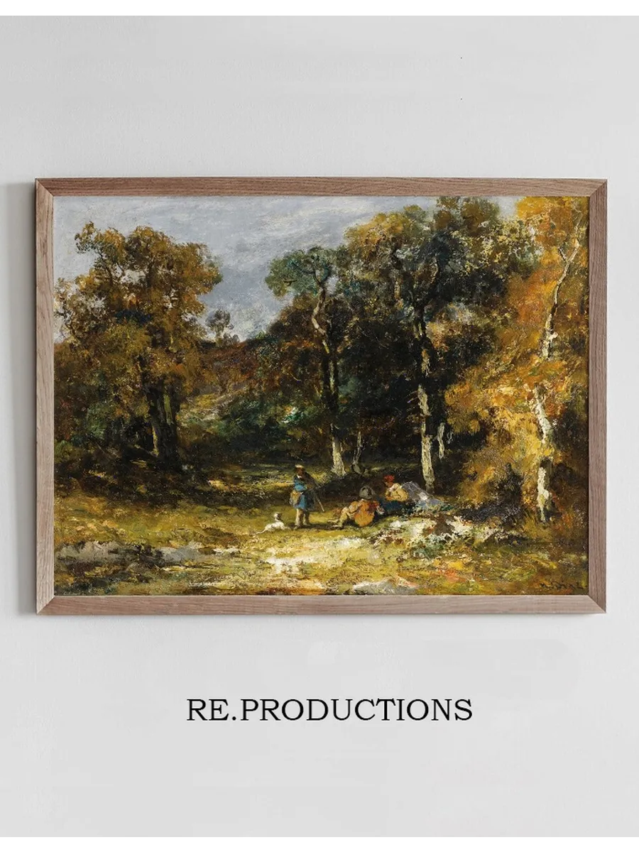 Chasseurs Dans Un Sous Bois