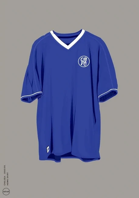 Chelsea - Home Shirt 2003 05 - Grey