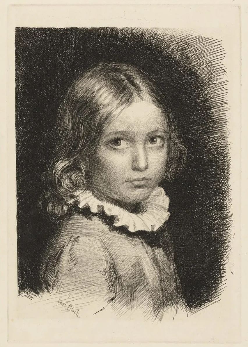 Child portrait of Clara Emilie Rose Bloch