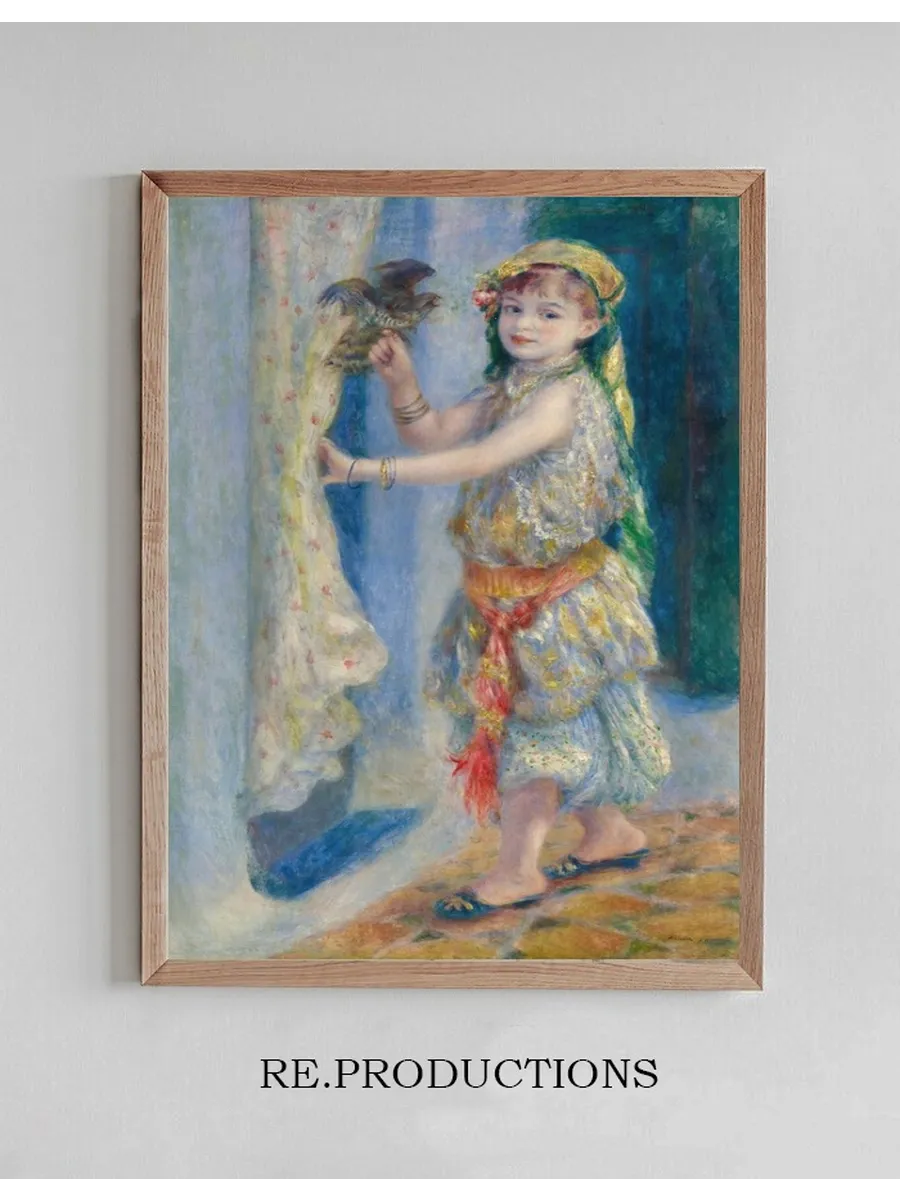 Child with a Bird (mademoiselle Fleury in Algerian Costume)