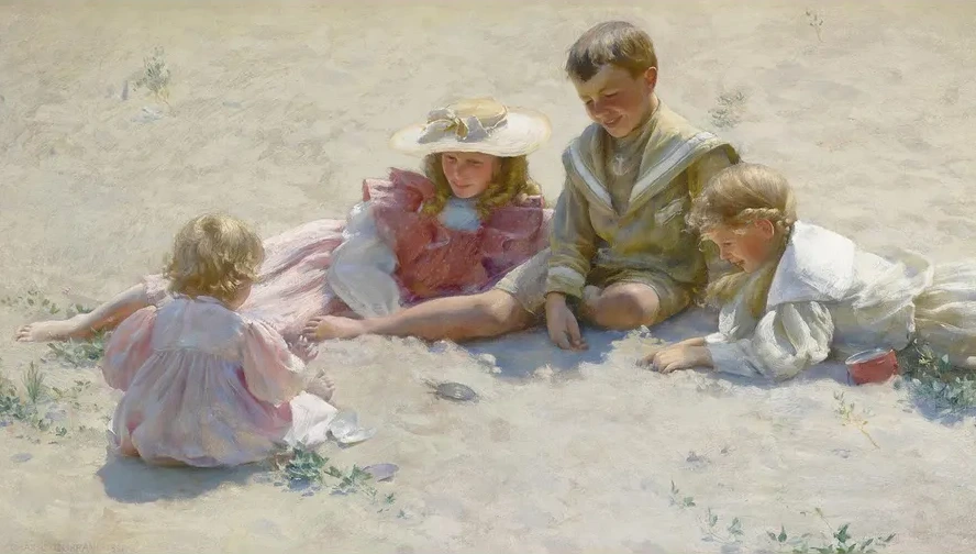Children By The Seashore