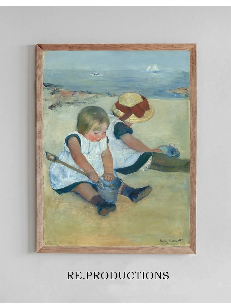 Children Playing on the Beach