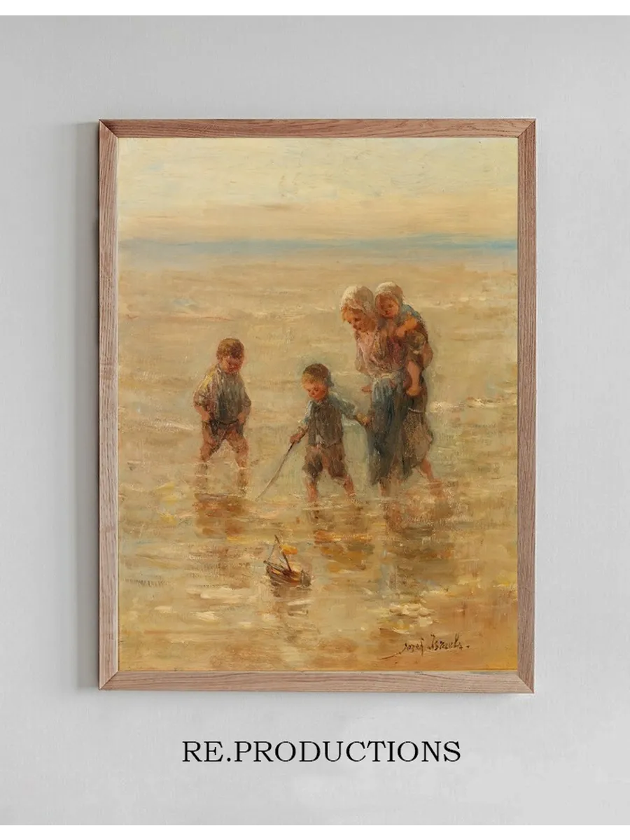 Children Playing in the Surf