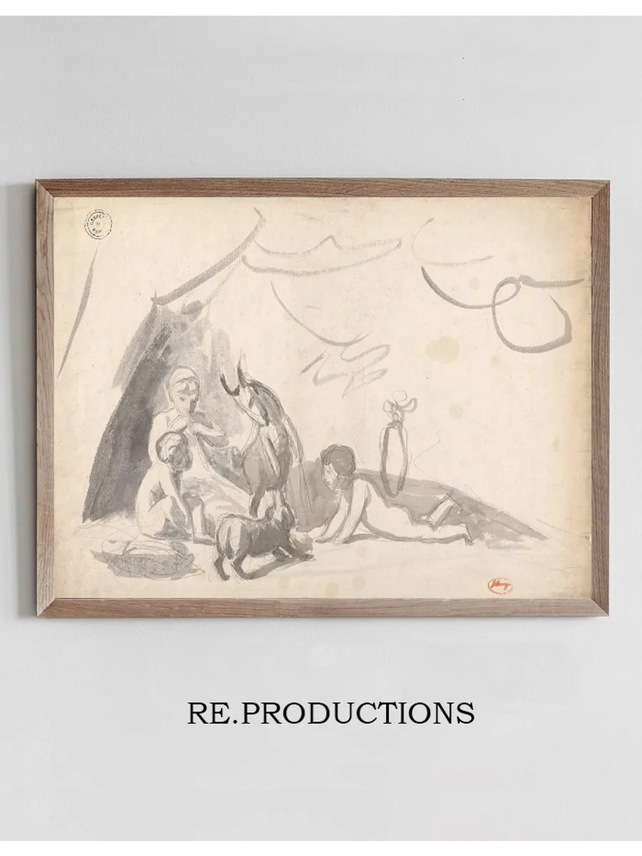Children with a Goat and a Dog