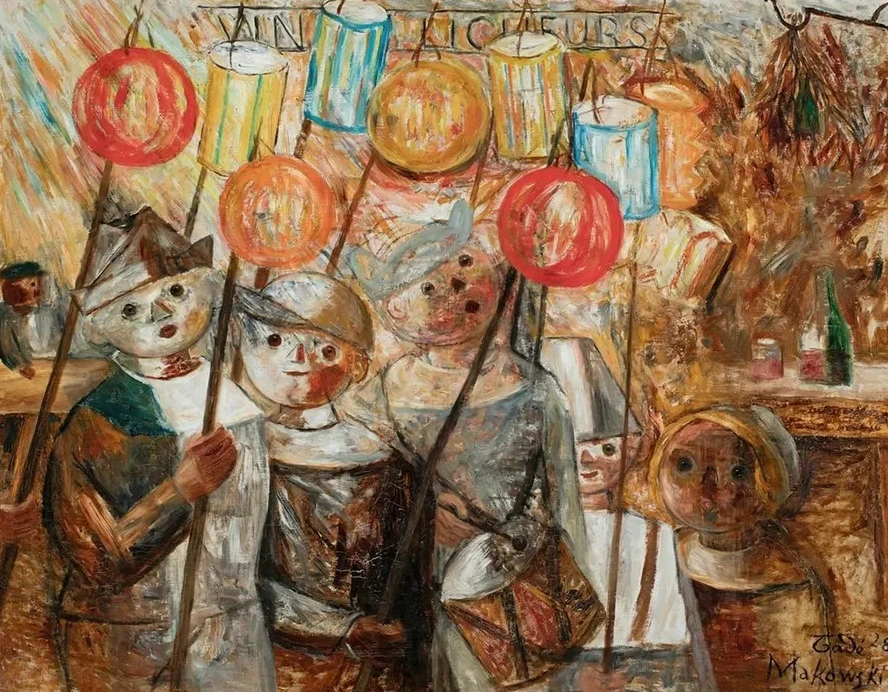 Children with Torches (la Retraite Aux Flambeaux)