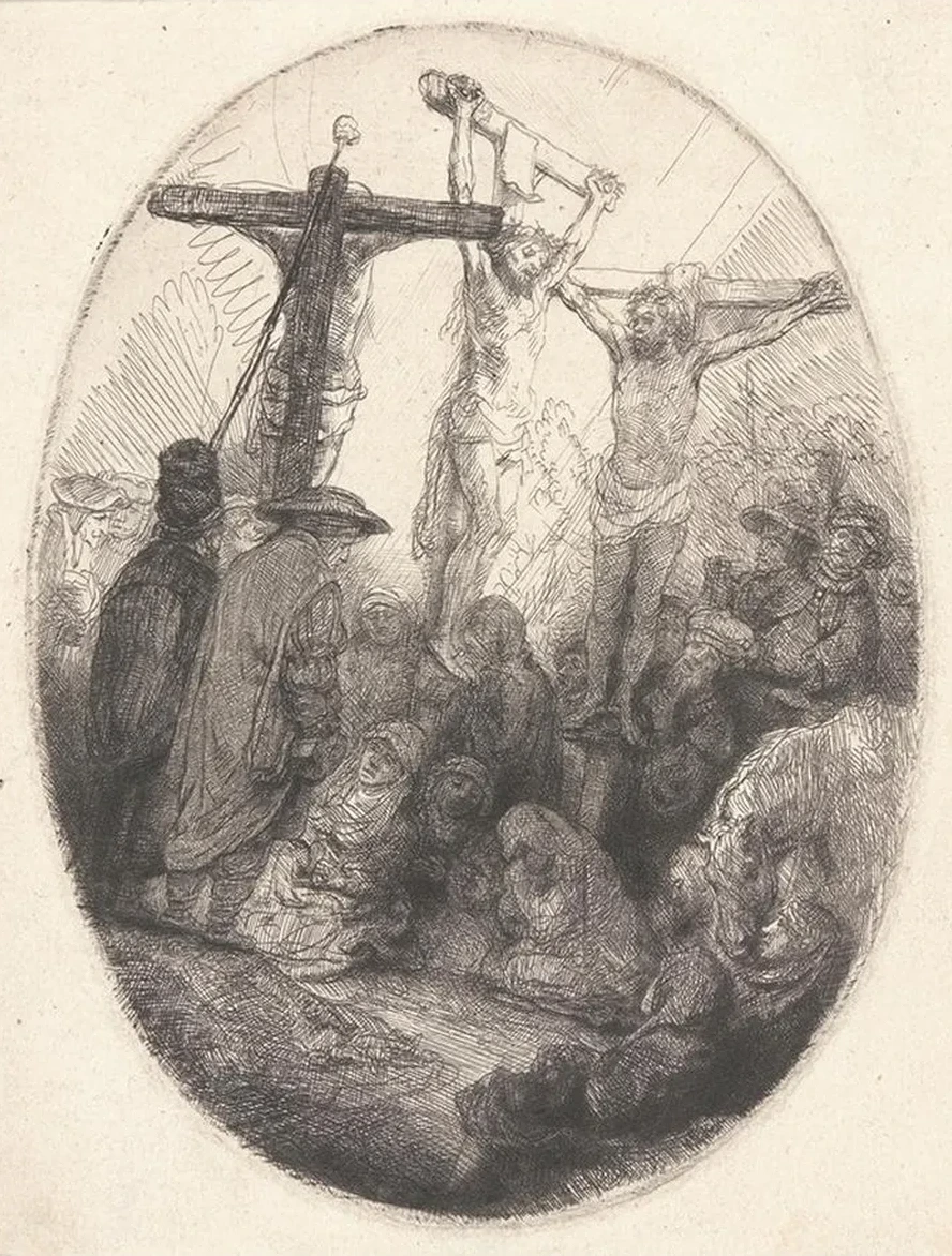Christ Crucified between the Two Thieves (The Three Crosses)