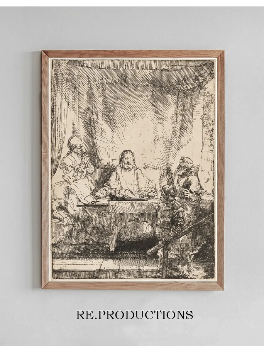 Christ at Emmaus the Larger Plate