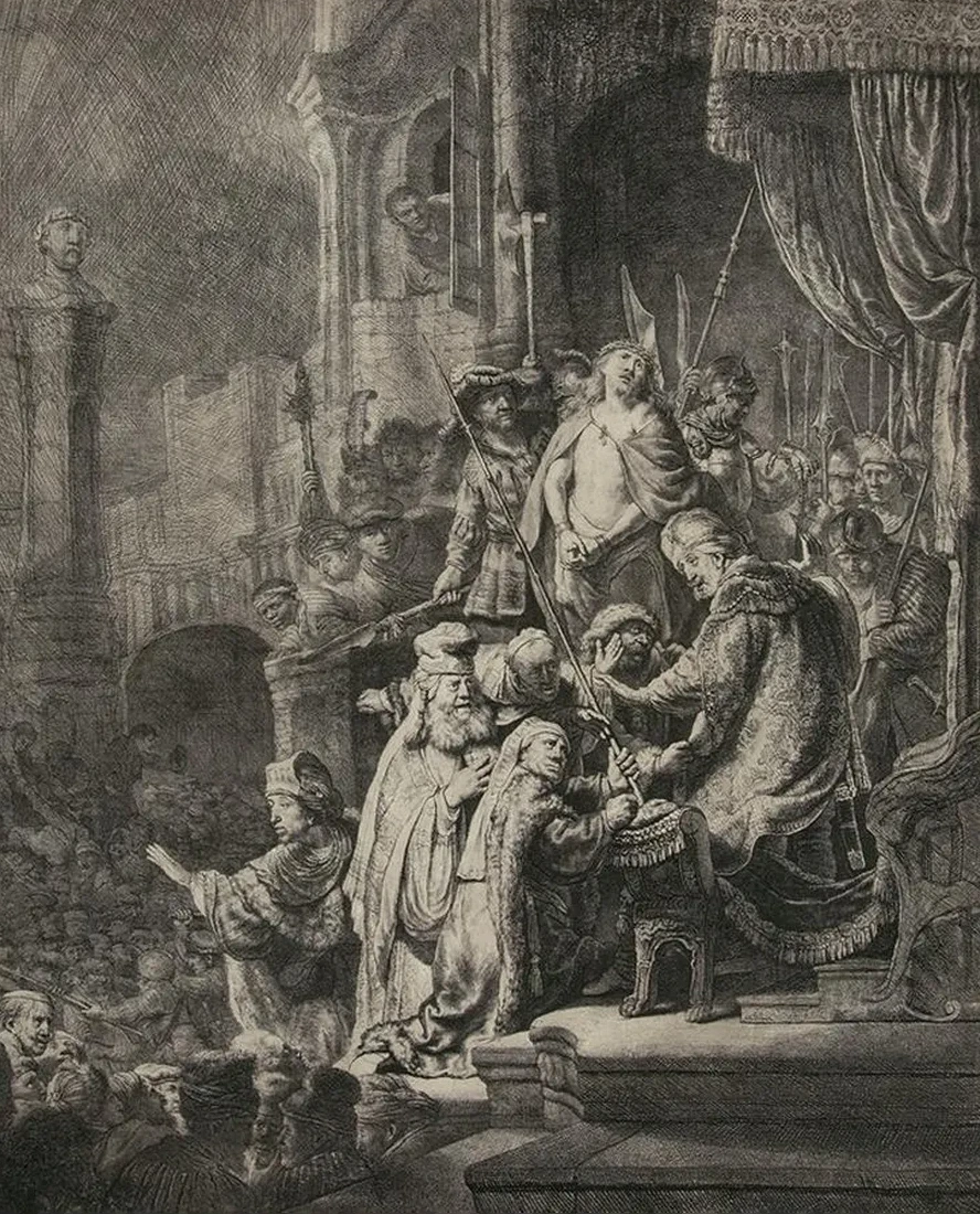 Christ Before Pilate Large Plate
