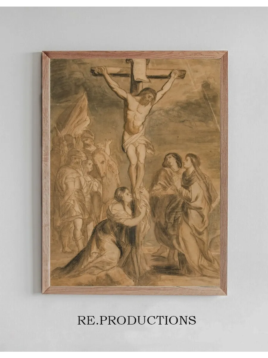 Christ on the Cross Surrounded by Virgin Andsaints