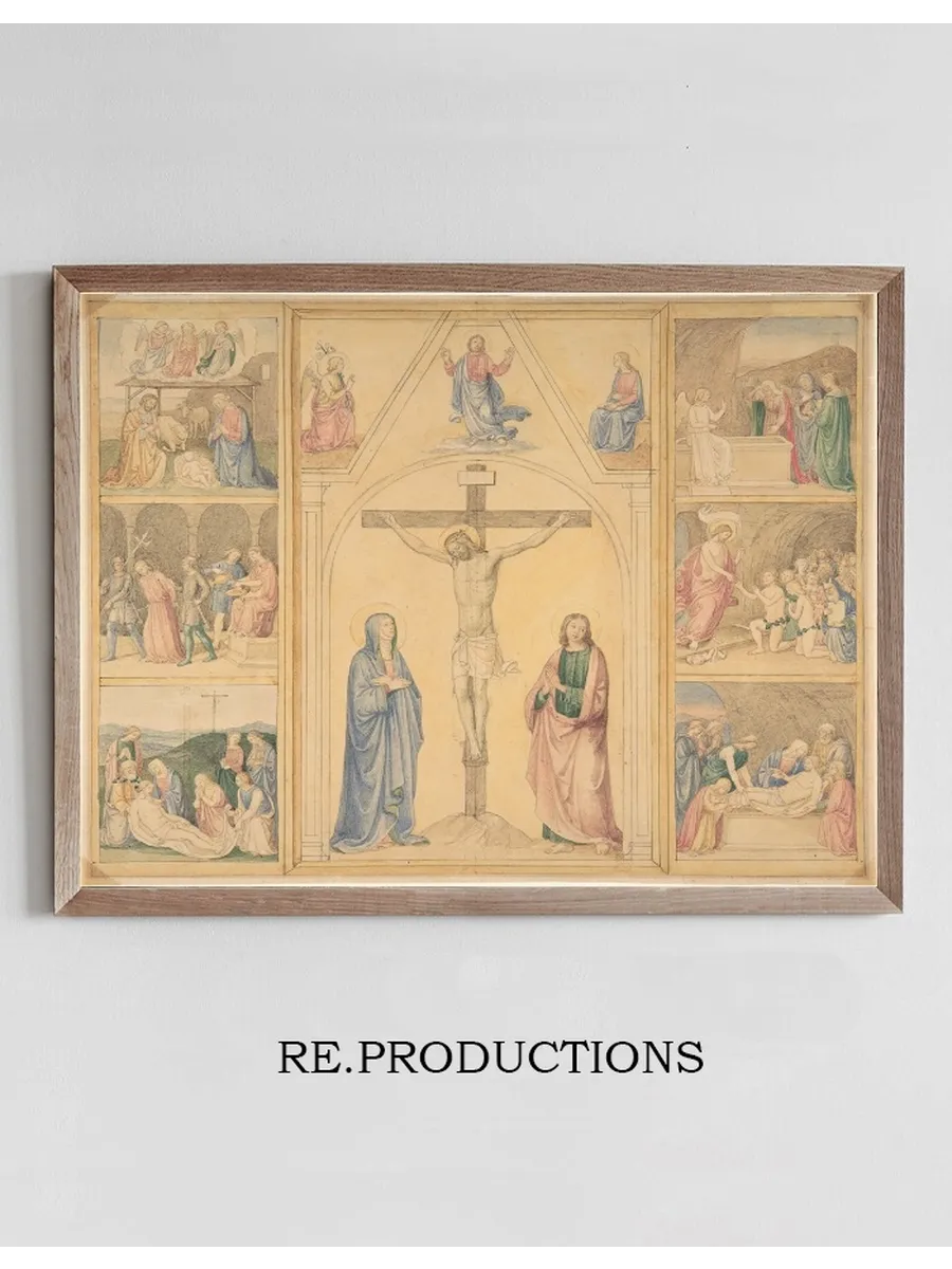 Christ on the Cross with Six Scenes from the Life of Christ