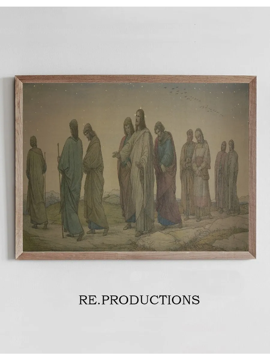 Christ Walking with the Disciples