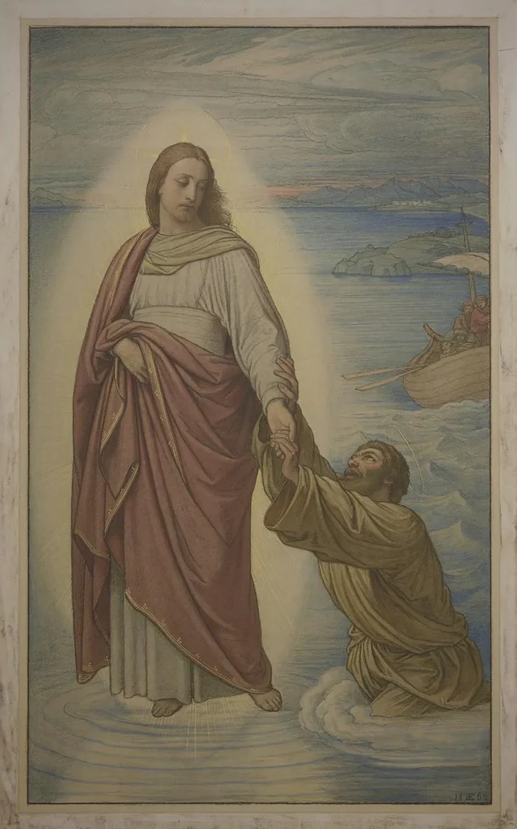 Christi Rettung Des Sinkenden Petrus